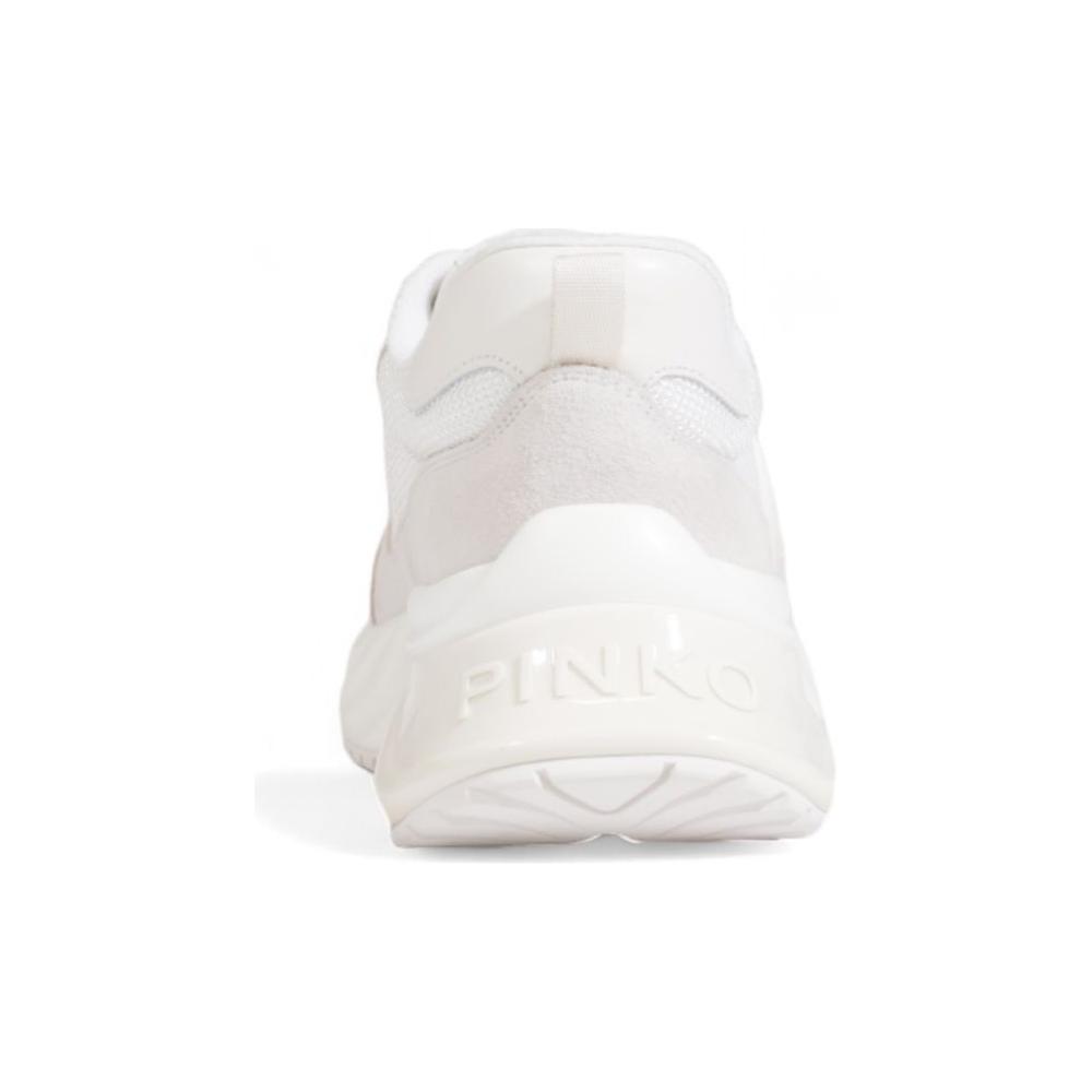 PINKO White Fabric Sneaker PINKO