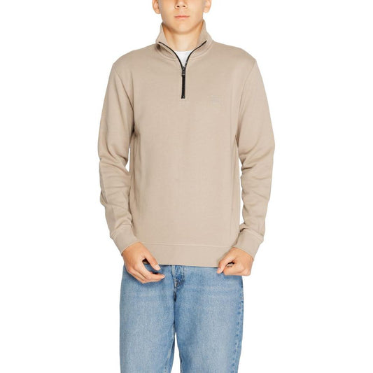 Hugo Boss Brown Cotton Sweater Hugo Boss