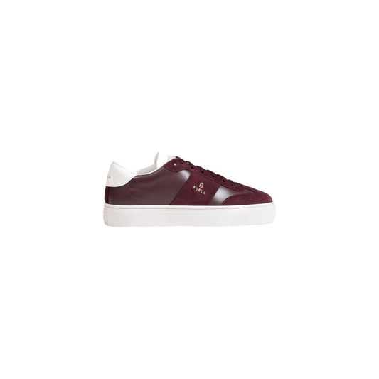 Furla Bordeaux Leather Sneaker Furla