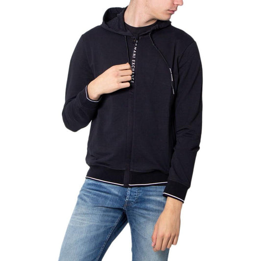 Armani Exchange Black Cotton Sweater