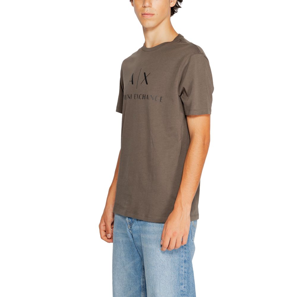 Armani Exchange Green Cotton T-Shirt Armani Exchange