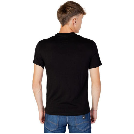 Armani Exchange Black Cotton T-Shirt Armani Exchange