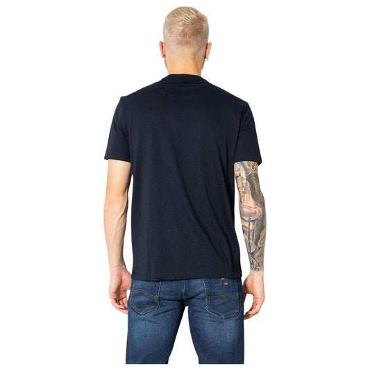 Armani Exchange Blue Cotton T-Shirt Armani Exchange