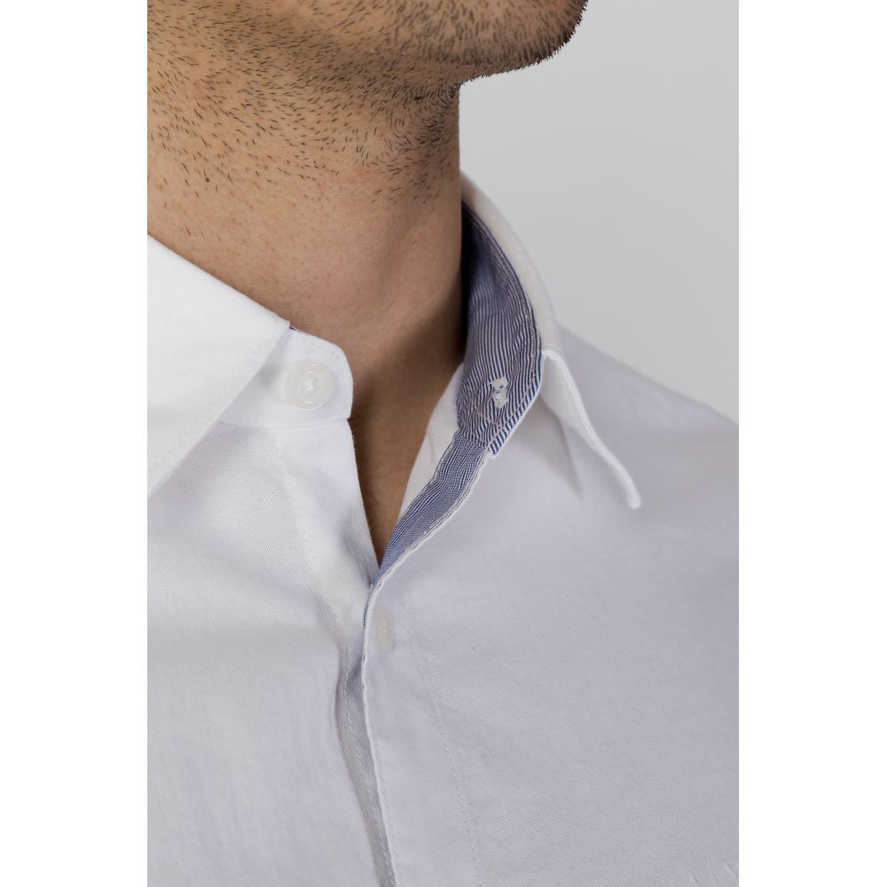 Armani Exchange White Cotton Shirt Armani Exchange