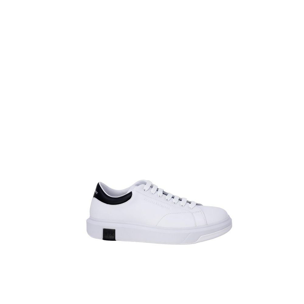 Armani Exchange Black And White Leather Sneaker Armani Exchange