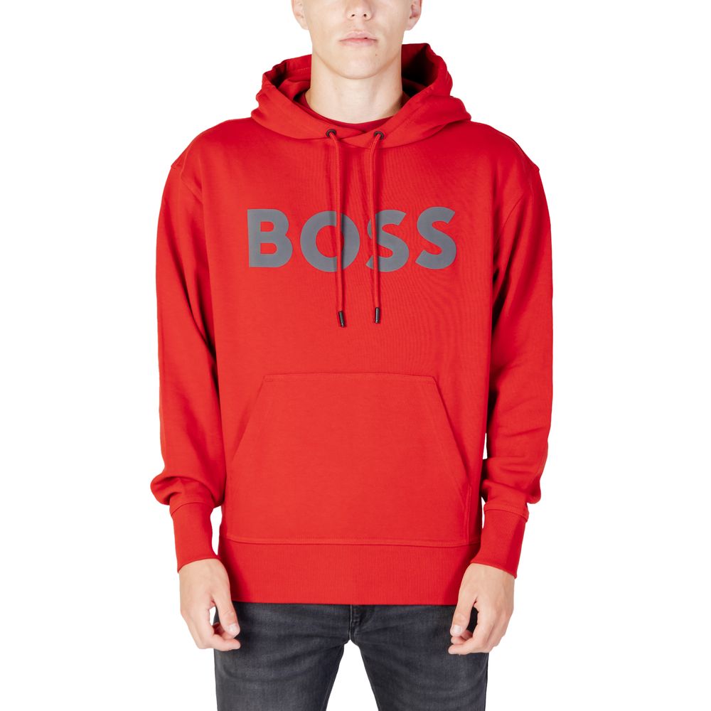 Hugo Boss Red Cotton Sweater Hugo Boss