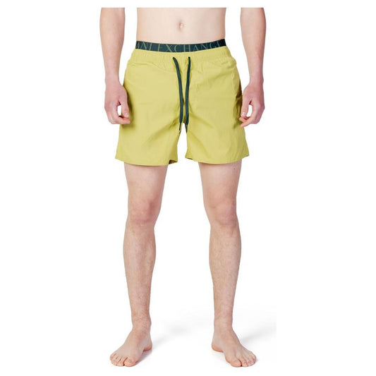 Armani Exchange Green Polyester Swimwear Armani Exchange