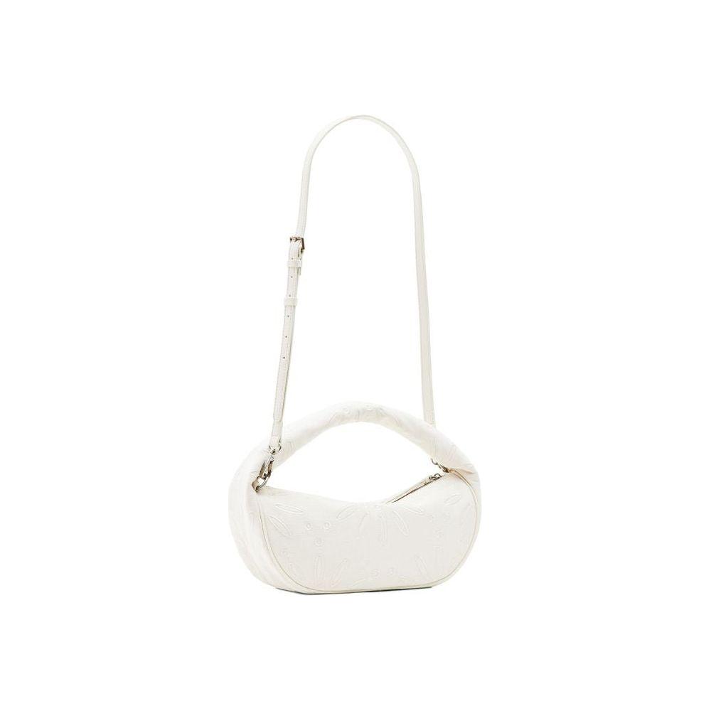 Desigual Cream Juta Handbag Desigual