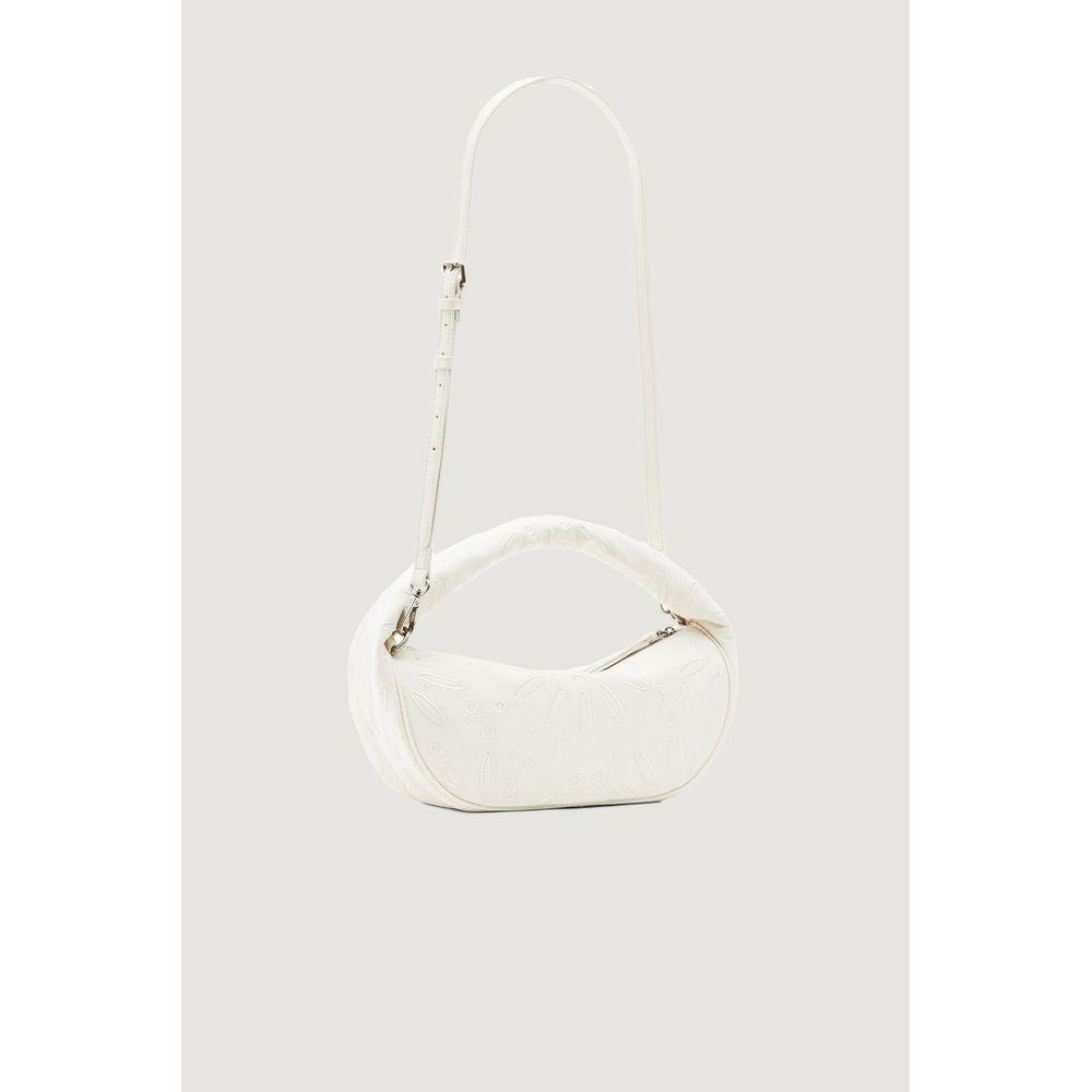 Desigual Cream Juta Handbag Desigual