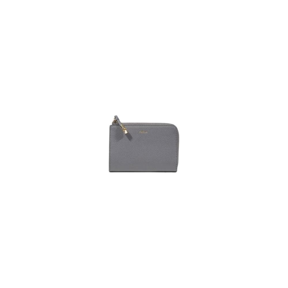 Furla Gray Leather Wallet Furla