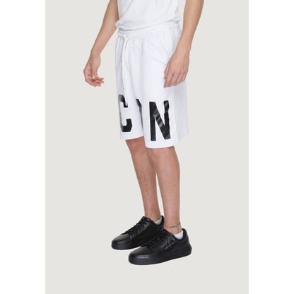 Icon White Cotton Bermuda Shorts Icon
