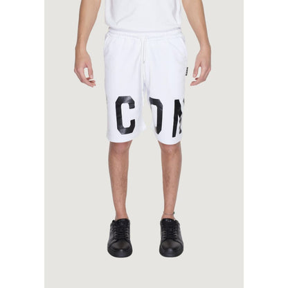 Icon White Cotton Bermuda Shorts Icon