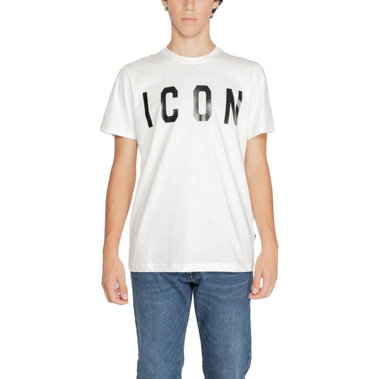 Icon White Cotton T-Shirt Icon