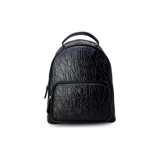 Armani Exchange Black Polyester Backpack Armani Exchange