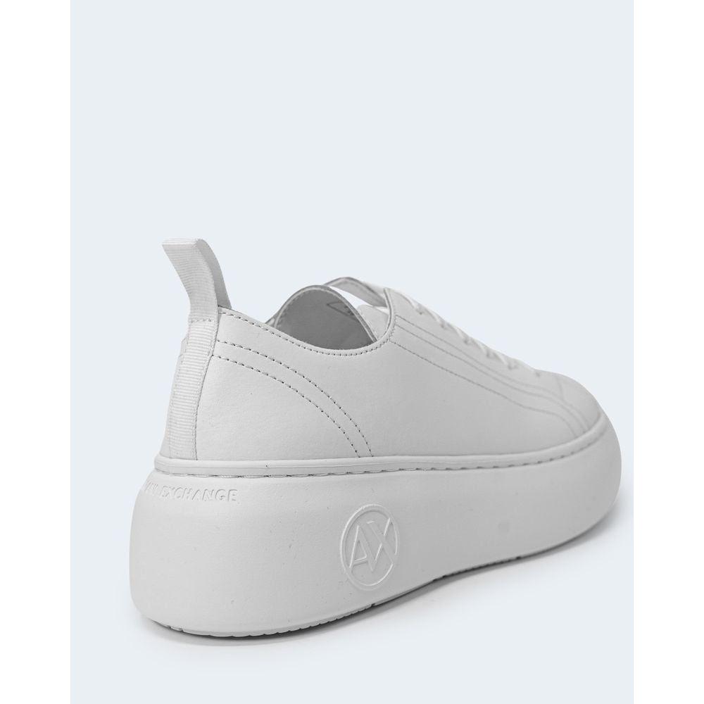 Armani Exchange White Leather Sneaker Armani Exchange