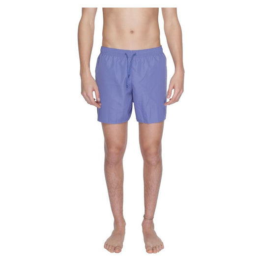 EA7 Emporio Armani Purple Polyester Swimwear EA7 Emporio Armani