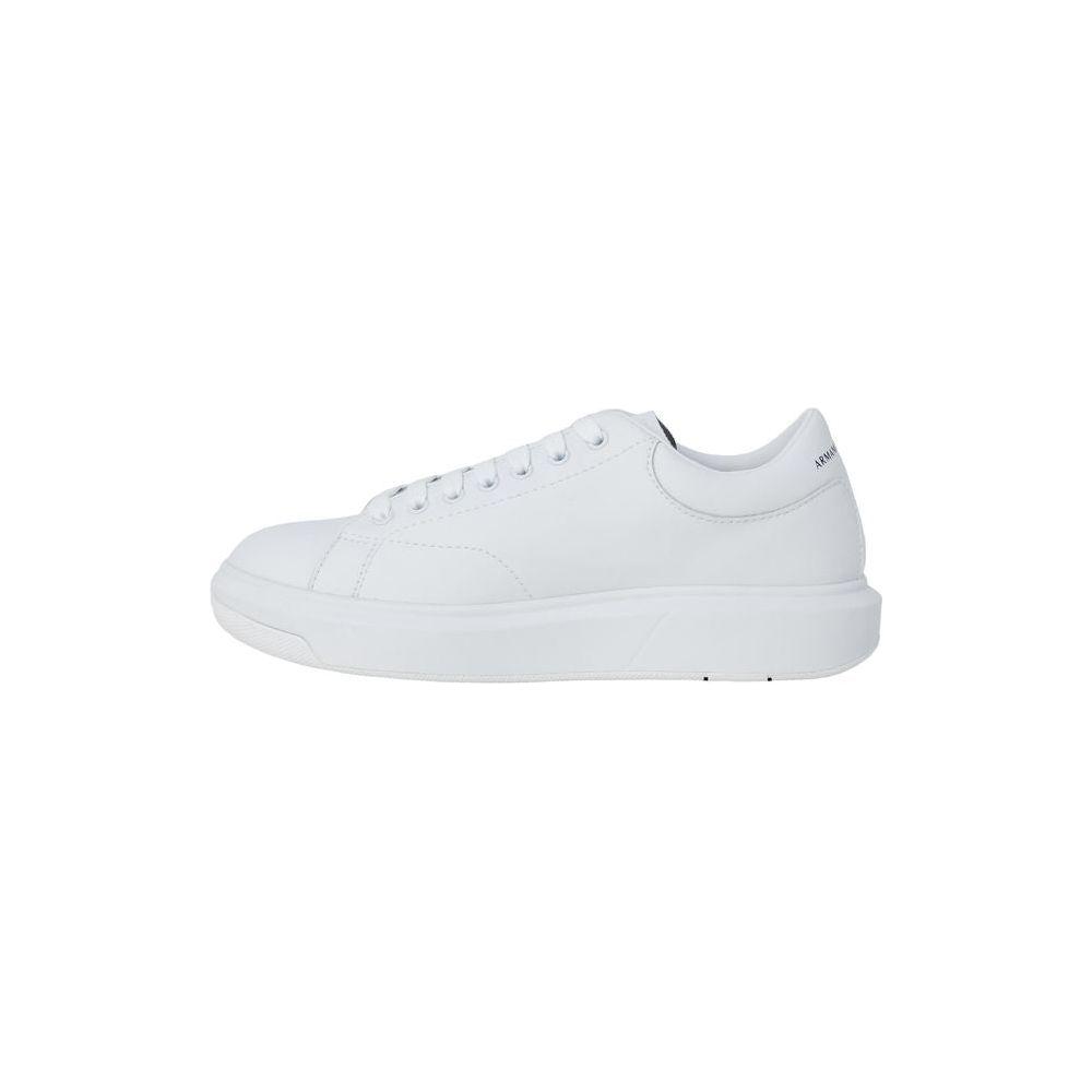 Armani Exchange White Leather Sneaker Armani Exchange