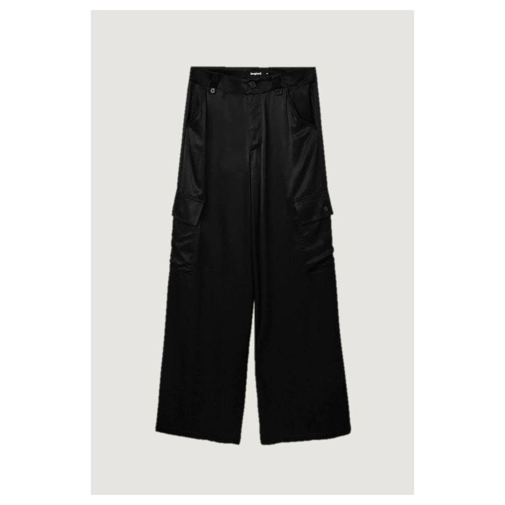 Desigual Black Viscose Jeans & Pant Desigual