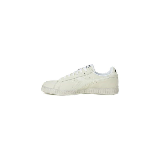 Diadora White Synthetic Leather Sneaker Diadora