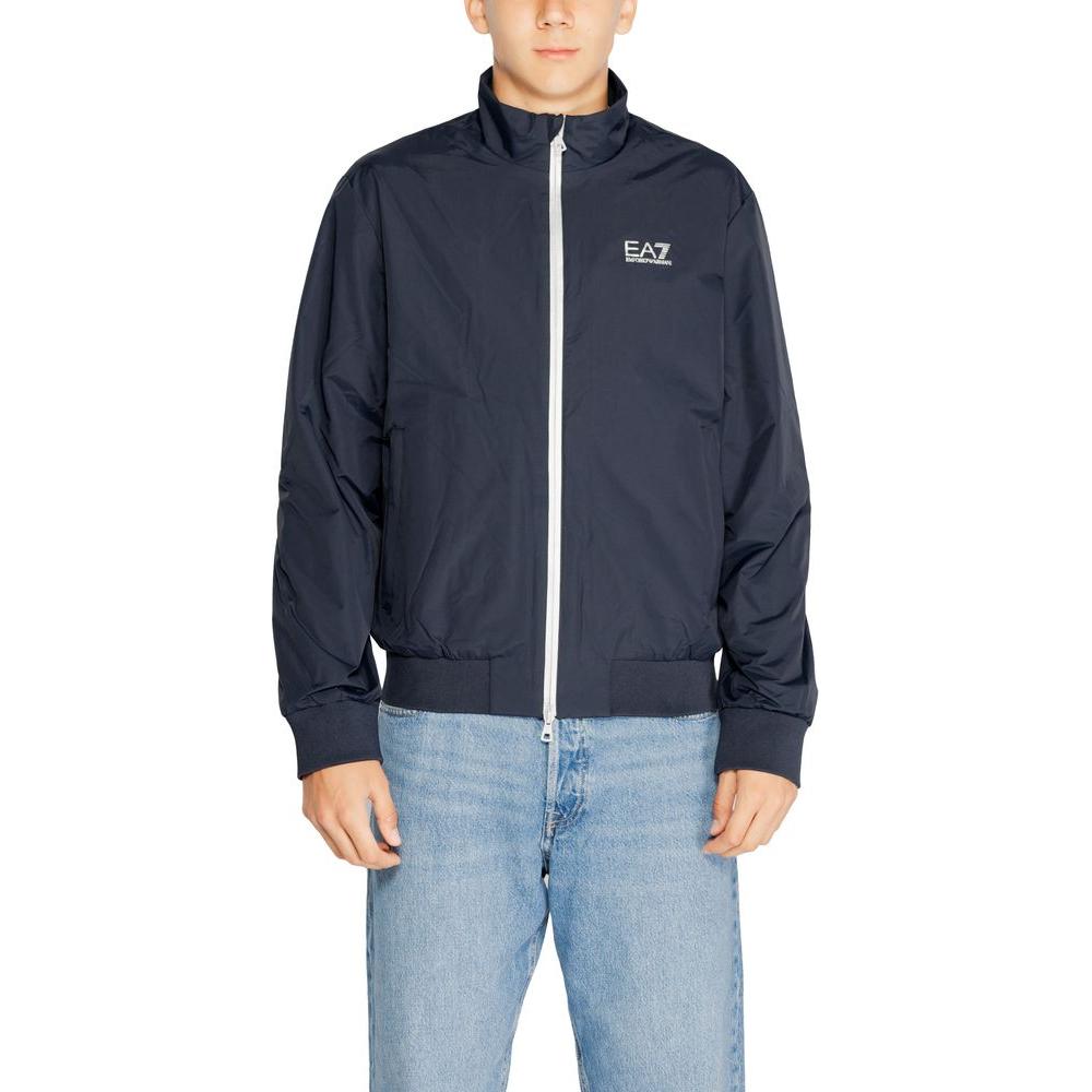 EA7 Emporio Armani Blue Polyamide Jacket EA7 Emporio Armani