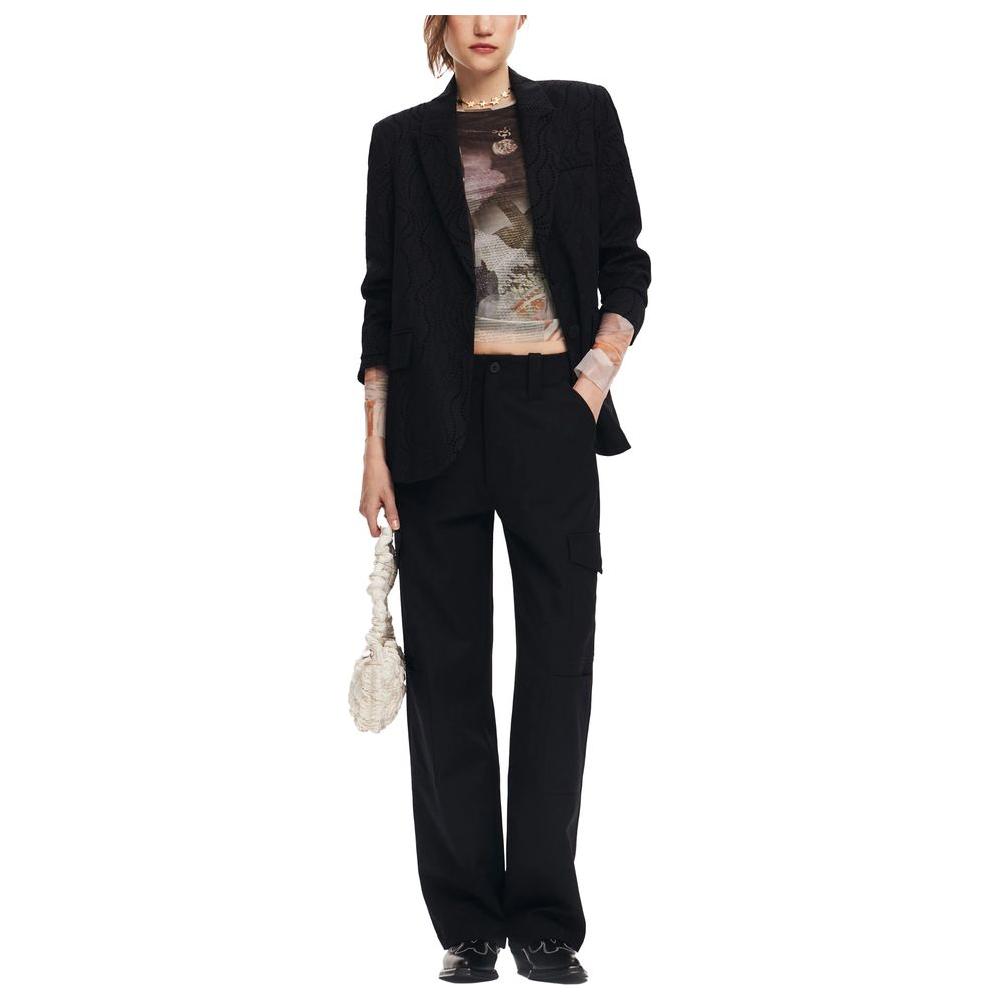 Desigual Black Polyester Suits & Blazer Desigual