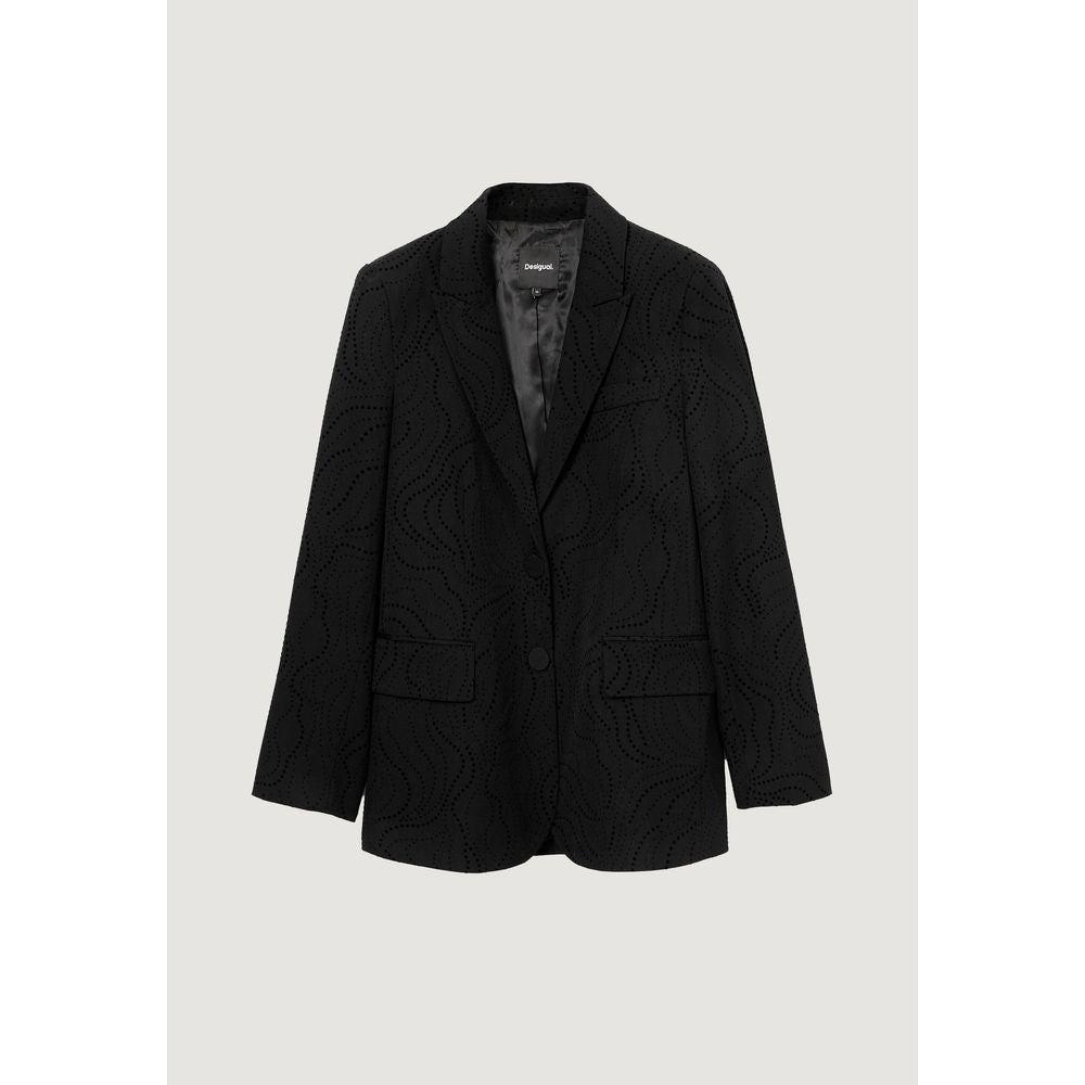 Desigual Black Polyester Suits & Blazer Desigual