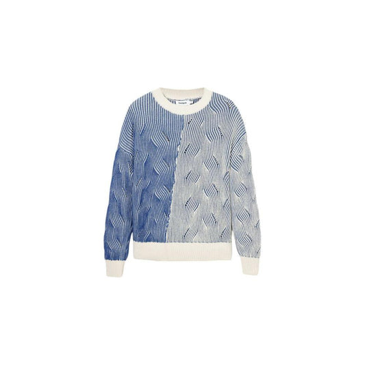 Desigual Blue Cotton Sweater Desigual