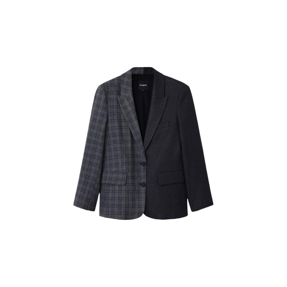 Desigual Black Polyester Suits & Blazer Desigual