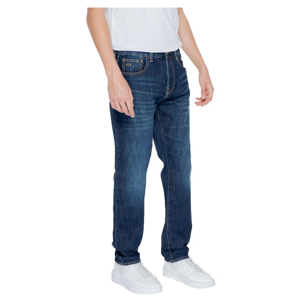 Armani Exchange Blue Cotton Jeans & Pant Armani Exchange