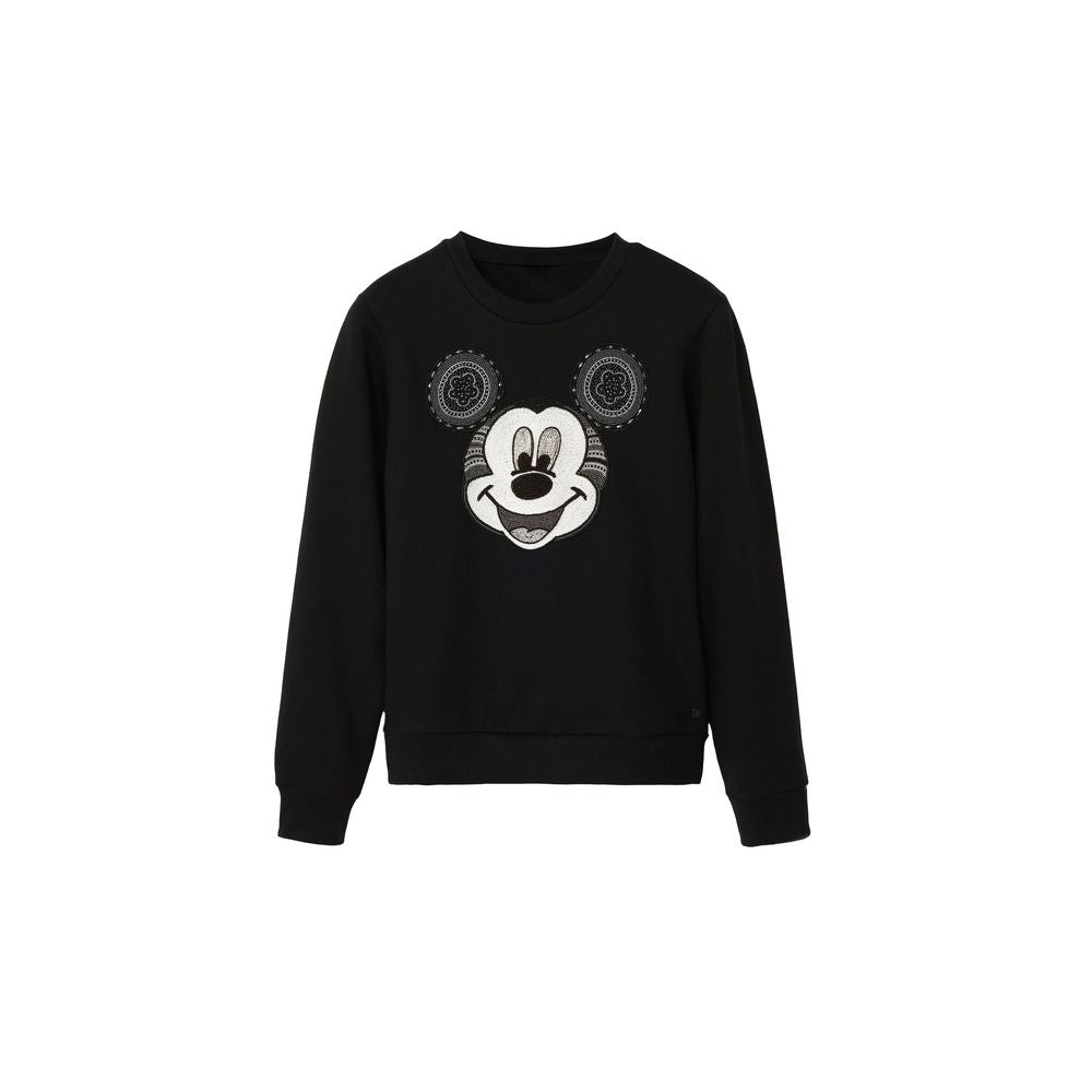 Desigual Black Cotton Sweater Desigual