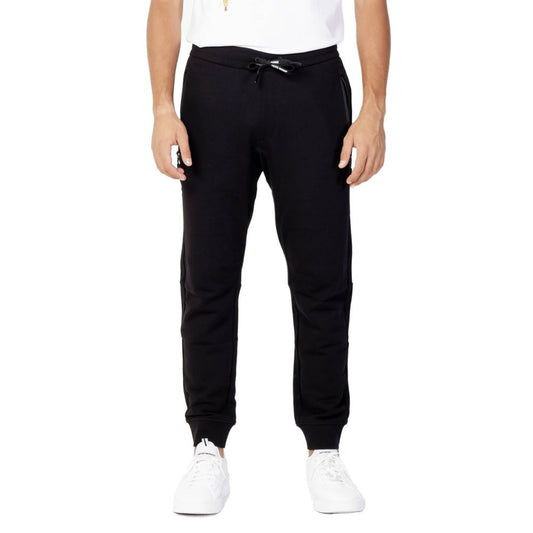 Armani Exchange Black Cotton Joggers (Workout Pants)