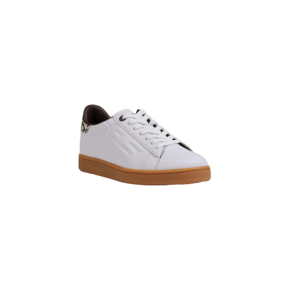 EA7 Emporio Armani Beige Leather Sneaker EA7 Emporio Armani