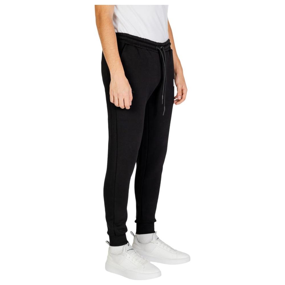 Icon Black And White Cotton Jeans & Pant Icon