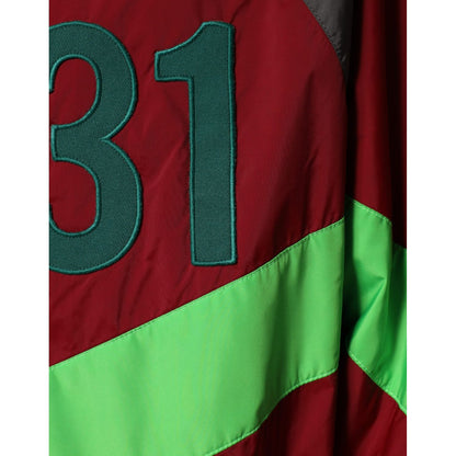 Dolce & Gabbana Multicolor Nylon Full Zip Windbreaker Jacket