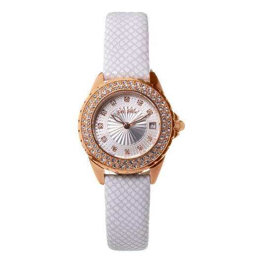 Folli Follie White Leather Watch Folli Follie