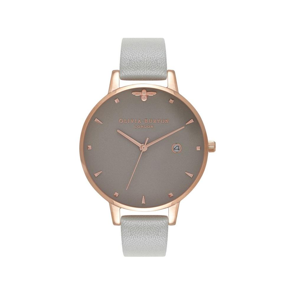 Olivia Burton Gray Synthetic Leather Watch Olivia Burton