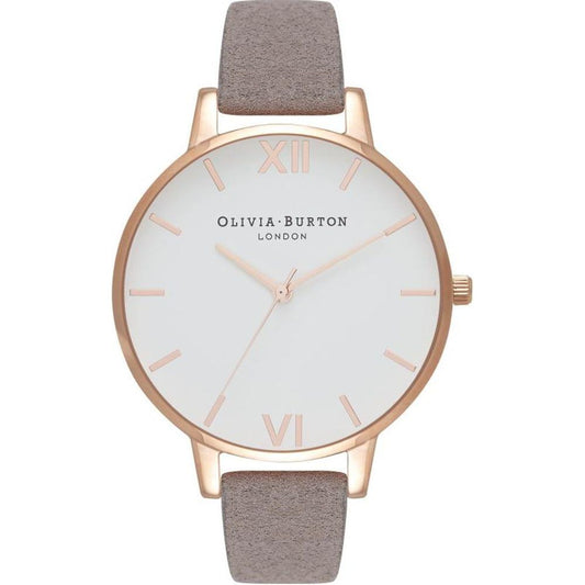 Olivia Burton Gray Synthetic Leather Watch Olivia Burton