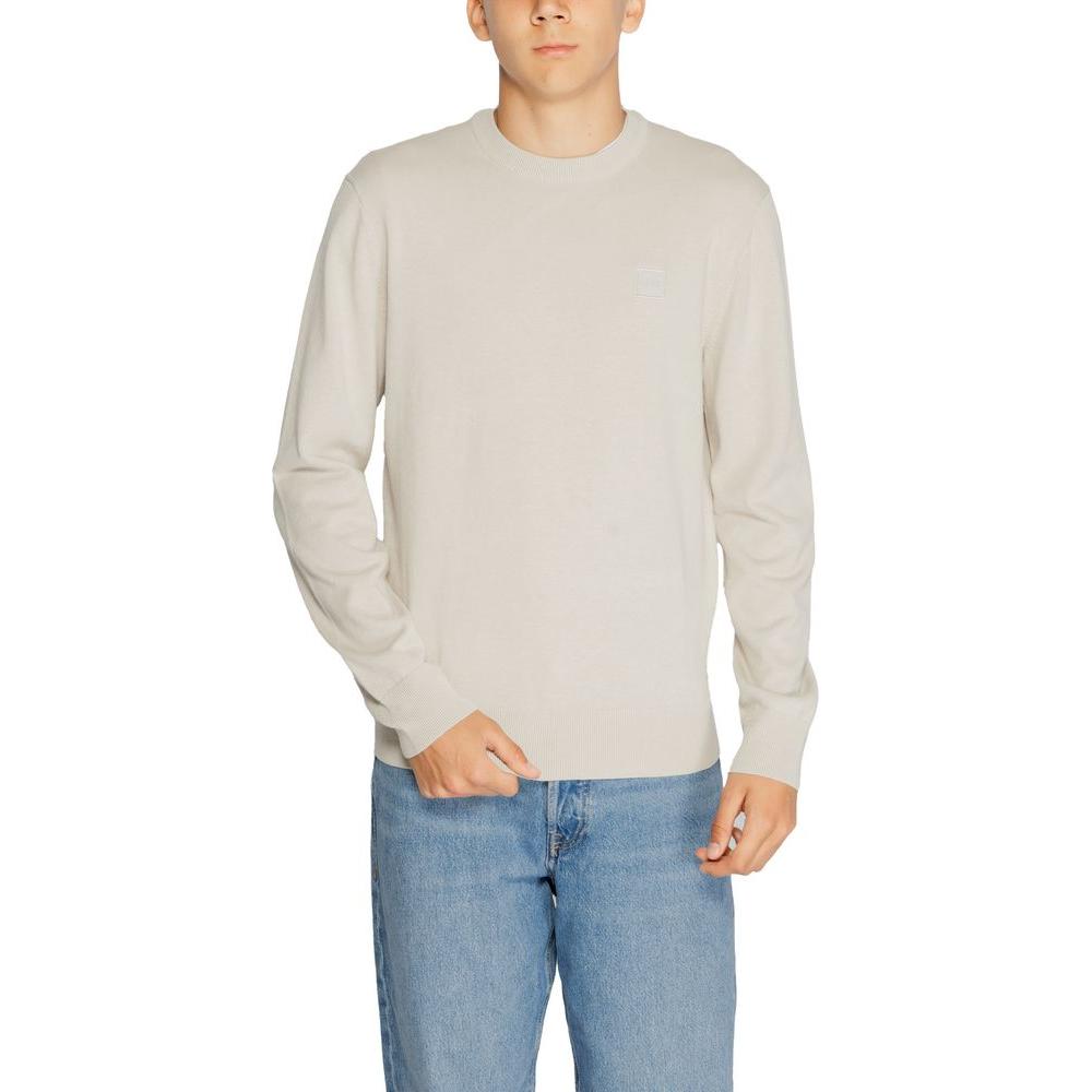 Hugo Boss Beige Cotton T-Shirt Hugo Boss