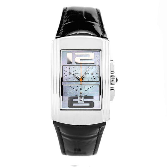 Chronotech Black Leather Dress Watch Chronotech