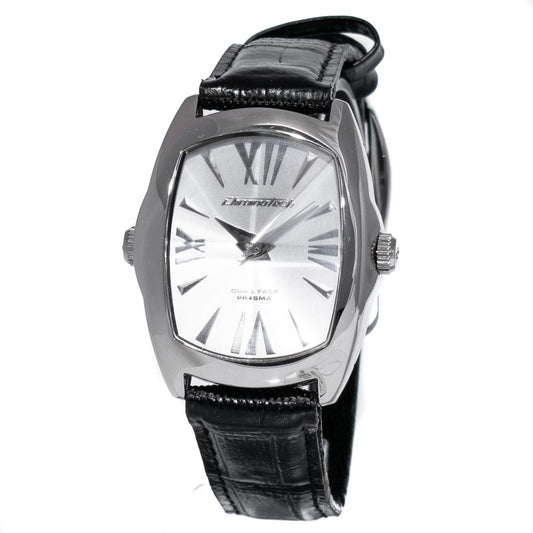 Chronotech Black Leather Dress Watch Chronotech