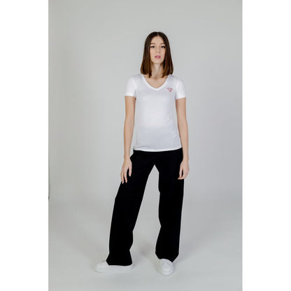 Guess White Cotton T-Shirt