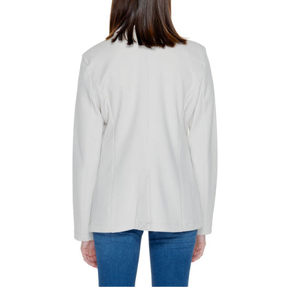 Only Beige Polyester Blazer Only