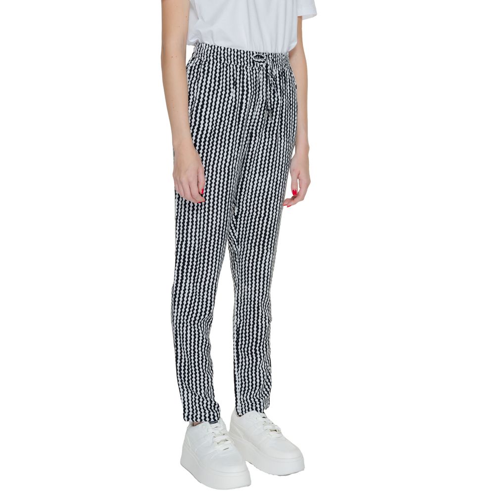 Only Black Viscose Casual Pants