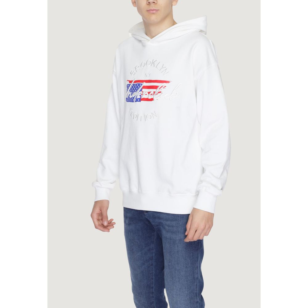 Underclub White Cotton Hoodie Underclub