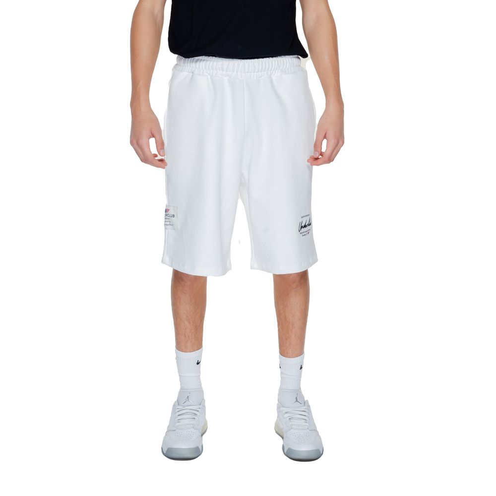 Underclub White Cotton Bermuda Shorts