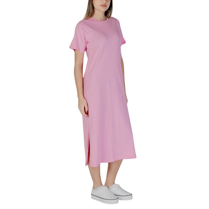 B.Young Multicolor Cotton Midi Dress B.Young