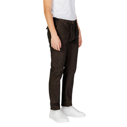 Hamaki-Ho Brown Cotton Casual Pants Hamaki-Ho