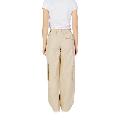 Only Beige Cotton Cargo Pants Only