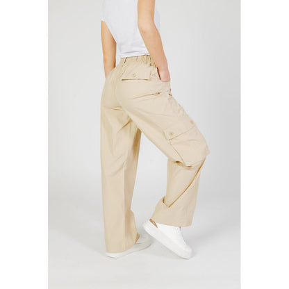 Only Beige Cotton Cargo Pants Only