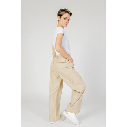 Only Beige Cotton Cargo Pants Only